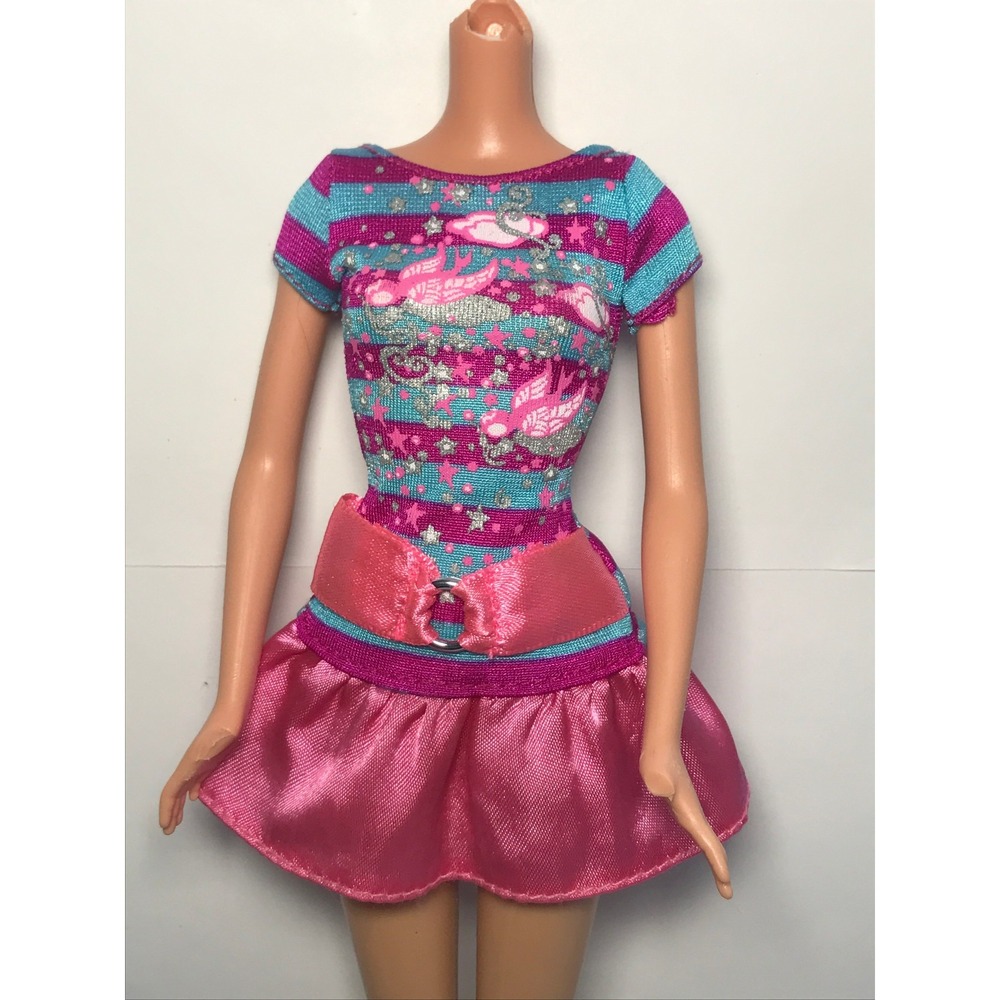 Barbie Doll Clothing 2009 I Can Be Babysitter Blue Purple Pink Dress R4303